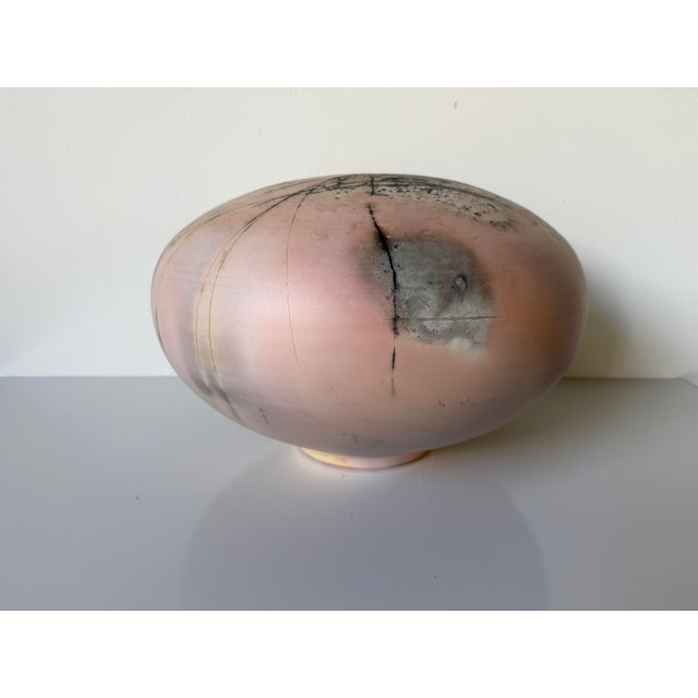 1980s Large- 1986 Richard Mahaffey Abstract Sculptural Studio Pottery Vase – Signed For Sale - Image 5 of 12