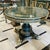 Make a striking statement with this magnificent French-inspired round table, featuring a rich deep green finish...
