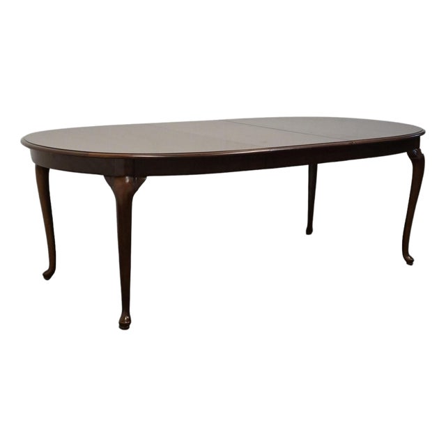 Thomasville Furniture Collectors Cherry Collection 88" Oval Dining Table 10121-752 For Sale