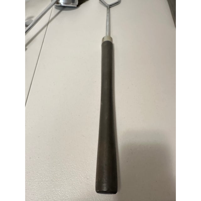 Mid-Century Fireplace Tool Set- 4 Pieces For Sale - Image 9 of 12