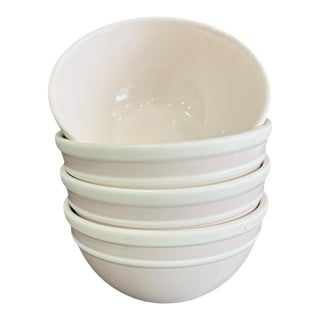 Kate Spade by Lenox "Sculpted Stripe" All-Purpose Bowls in Blush - Set of 4 For Sale