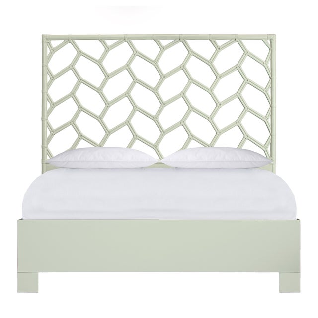 Silas Standard Bed Queen - Celery Green For Sale - Image 12 of 12