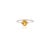 Yellow 18k Gold Yellow Sapphire and Diamond Pendant, Ring Size 7, Stud Earrings - 4 Pieces For Sale - Image 8 of 11