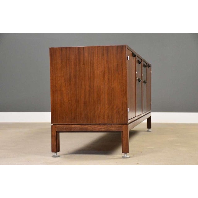 Jens Risom Refinished Jens Risom 78” Walnut Credenza For Sale - Image 4 of 12