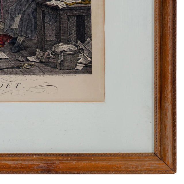 William Hogarth Early 19th Century William Hogarth the Distrest Poet For Sale - Image 4 of 6