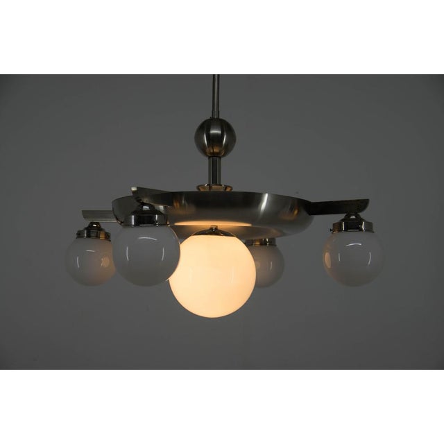 Functionalism Chandelier attributed to Ias, 1920s For Sale - Image 15 of 18