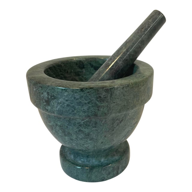 Vintage Marble Mortar and Pestle For Sale
