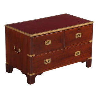 Bronze-Mounted Mahogany Campaign Chest, C. 1910 For Sale