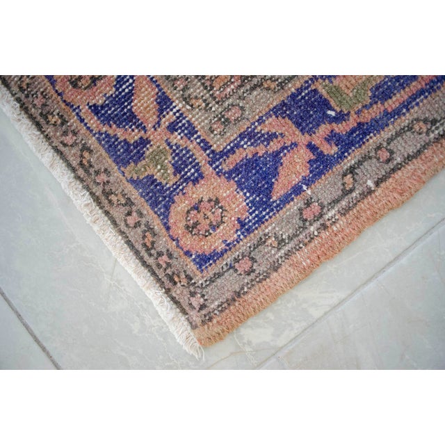 Hand-Knotted Turkish Runner Rug Faded Colors Low Pile - 2'12″ X 10'10″ For Sale - Image 12 of 13