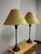 Traditional Patinated Fluted Base Table Lamps, Pair For Sale - Image 4 of 12
