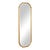 Modern Oval Long Wall Mirror For Sale - Image 3 of 6