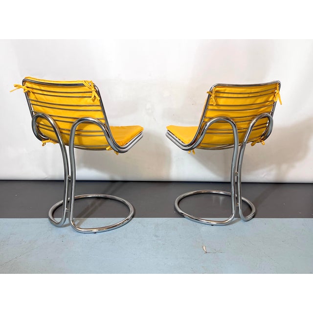Vintage Space Age Dinner Table and Chairs in the style of Gastone Rinaldi, 1960s, Set of 5 For Sale - Image 6 of 15