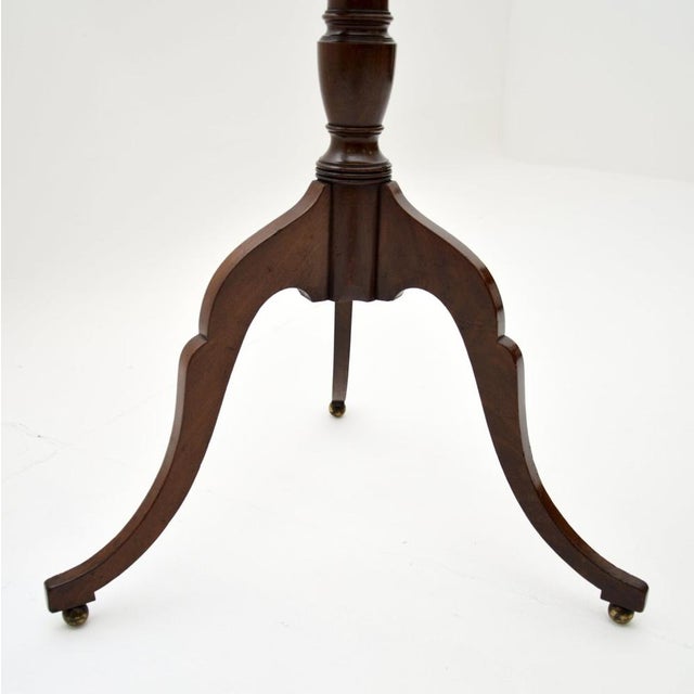 Brown Antique Georgian Tilt Top Side Table, 1800 For Sale - Image 8 of 9