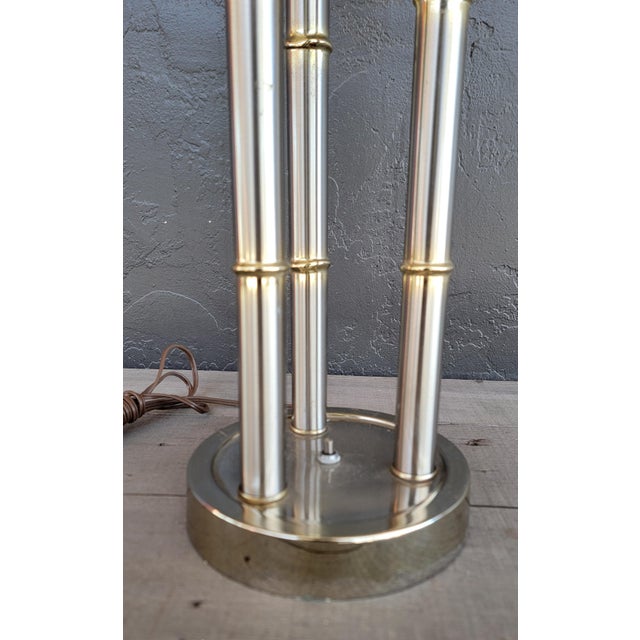 Laurel Lamp Company Laurel Lighting Chrome Table Lamp Mid-Century Modern Hollywood Regency For Sale - Image 4 of 9