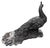 2000 - 2009 Vintage Cast Iron Peacock Statue - Weathered Architectural Garden Sculpture For Sale - Image 5 of 12