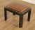 High Quality Vintage Modern Tessellated Marble Bench or Stool with Custom Leather Upholstered Seat