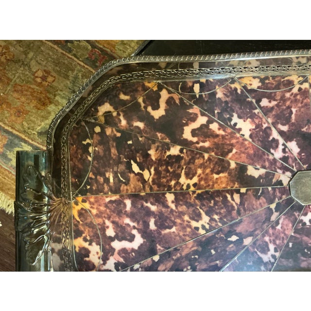 Victorian English Sheffield Harris & Land Silverplate & Faux Tortoise Tray Table, c.1863 For Sale - Image 13 of 13