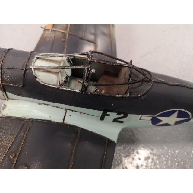 Metal Metal Model Plane Miniature, 1990s For Sale - Image 7 of 8