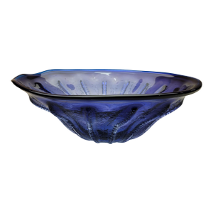 Large Centerpiece Art Glass Bowl by Stephen Hodder, 1990s