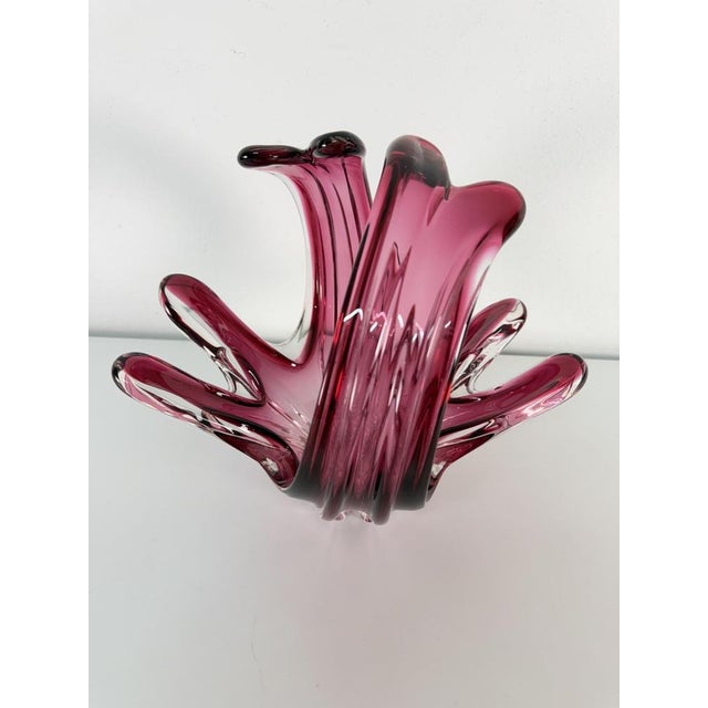 Red Mid-Century Murano Glass Centerpiece, 1950s For Sale - Image 8 of 13
