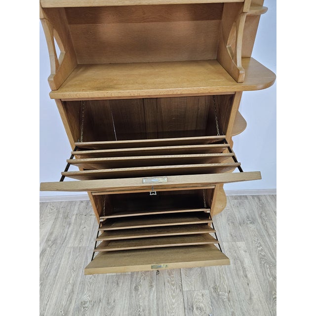 Art Nouveau Oak Cabinet with Secretary, 1920s For Sale - Image 15 of 18