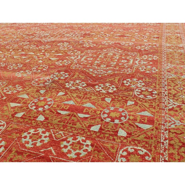 2000 - 2009 Large Transitional Rug in Red by Keivan Woven Arts 11' X 15' For Sale - Image 5 of 11