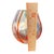 Late 20th Century 1990s Lsa International Polish Mouth-Blown Art Glass Vase in Red & Orange For Sale - Image 5 of 9