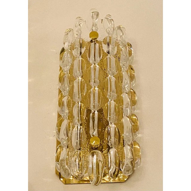 Carl Fagerlund Set of 3 Karl Fagerland Orrefors Bubble Crystal Wall Lights For Sale - Image 4 of 10
