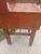 Vintage Butcher Block Work Table, With Hanging Rack, on Brass Castors For Sale - Image 13 of 15