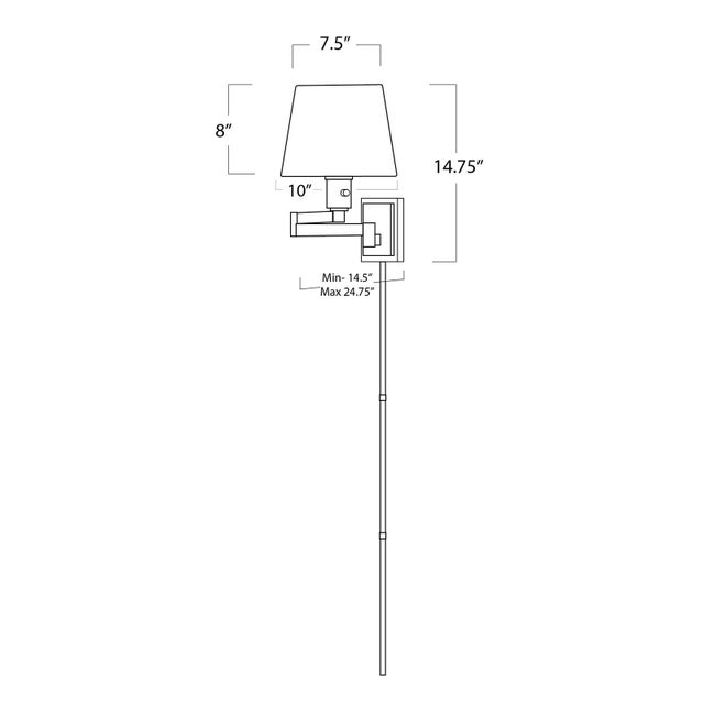 Not Yet Made - Made To Order Regina Andrew Virtue Steel Sconce, Oil Rubbed Bronze For Sale - Image 5 of 6