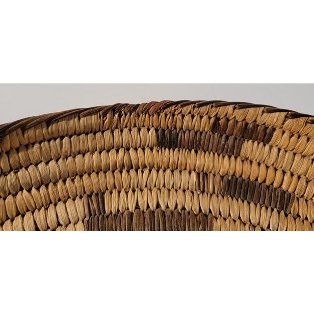 20th C Large Hand Woven Papago Tray For Sale In Los Angeles - Image 6 of 7