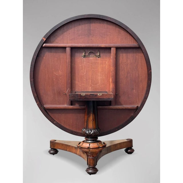 Early 19th Century Antique William IV Rosewood Centre Table, 1830 For Sale - Image 5 of 13