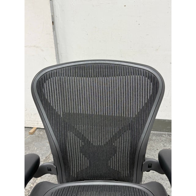 Plastic Herman Miller Aeron Office Chair, Size B For Sale - Image 7 of 12