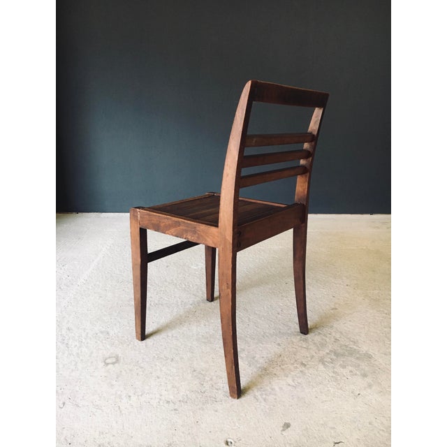 Reconstruction Dining Chair attributed to Rene Gabriel, France, 1940s For Sale - Image 11 of 18