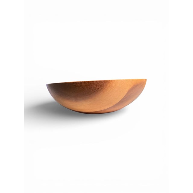 Nambe Vintage Nambe Wooden Eclipse Nut Bowl For Sale - Image 4 of 7