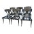 Modern Mid-Century Style Klismos Patio Dining Chairs -6 For Sale