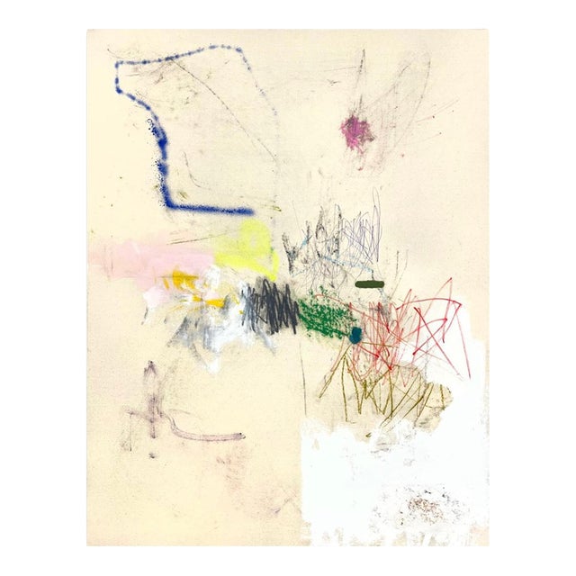 Contemporary Abstract Mixed Media on Canvas "Untitled 150_25" by Ludovic Dervillez For Sale