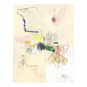 Contemporary Abstract Mixed Media on Canvas "Untitled 150_25" by Ludovic Dervillez
