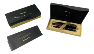 1980s Pelikan RollerBall Pen, Ballpoint Pen & Mechanical Pencil With Case - Set of 4