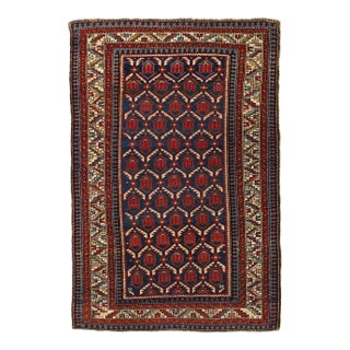 Mid 18th Century 18th Century Antique Caucasian Kazak Rug For Sale