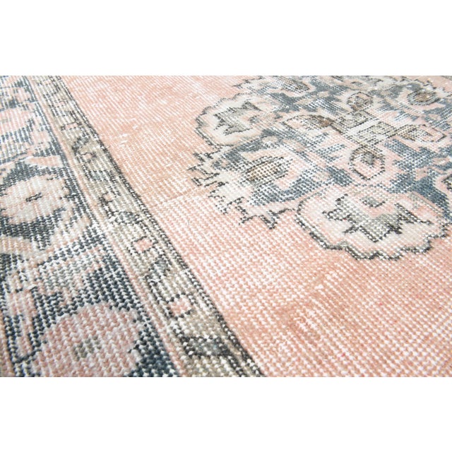 Islamic 1970s Vintage Handmade Wool Cotton Orange Runner Rug For Sale - Image 3 of 11