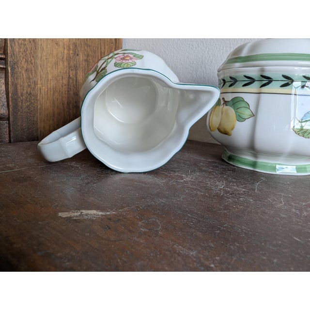 Villeroy & Boch Villeroy & Boch French Garden Fleurence ~ Sugar Bowl and Creamer, Made in Germany For Sale - Image 4 of 14