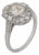 Gia 1.02 Carat Old Mine Cut Diamond Platinum Engagement Ring, Size 6.75 For Sale