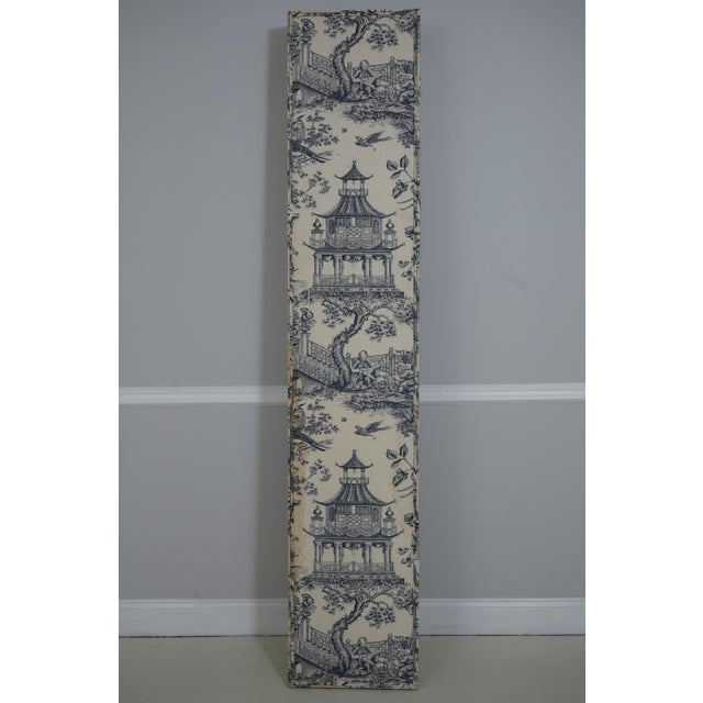 Stunning Chinoiserie Upholstered 6 Panel Folding Screen For Sale - Image 13 of 13