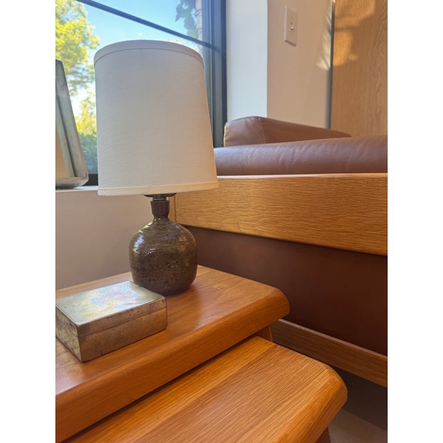 Tiny Vintage Ceramic Lamp, France For Sale - Image 12 of 14