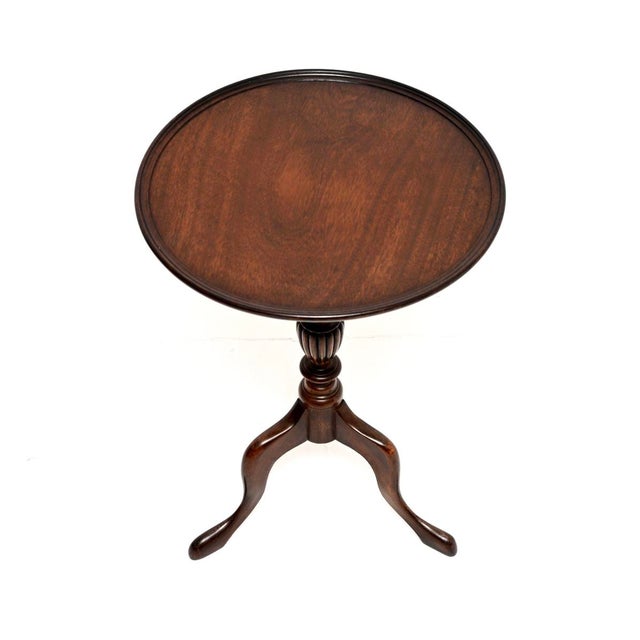 Antique Georgian Style Occasional Side Table, 1900 For Sale - Image 3 of 5