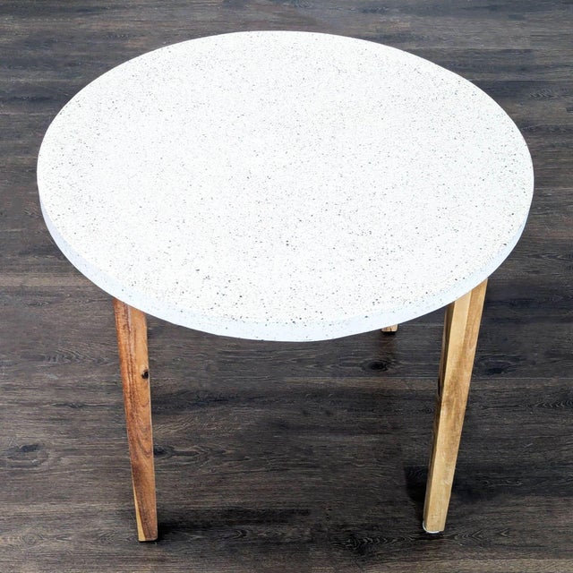 Design Ideas Terrazza Bistro Table in Sand For Sale - Image 4 of 6