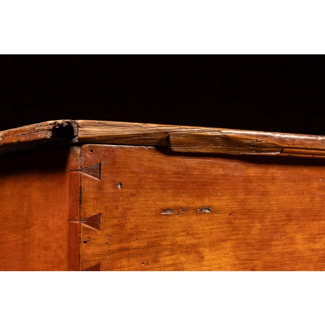 Wood 19th Century Dovetailed Pine Blanket Chest With Interior Till For Sale - Image 7 of 8