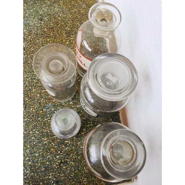 Vintage German Pharmacy Glass Set, 1920s, Set of 5 For Sale - Image 4 of 7