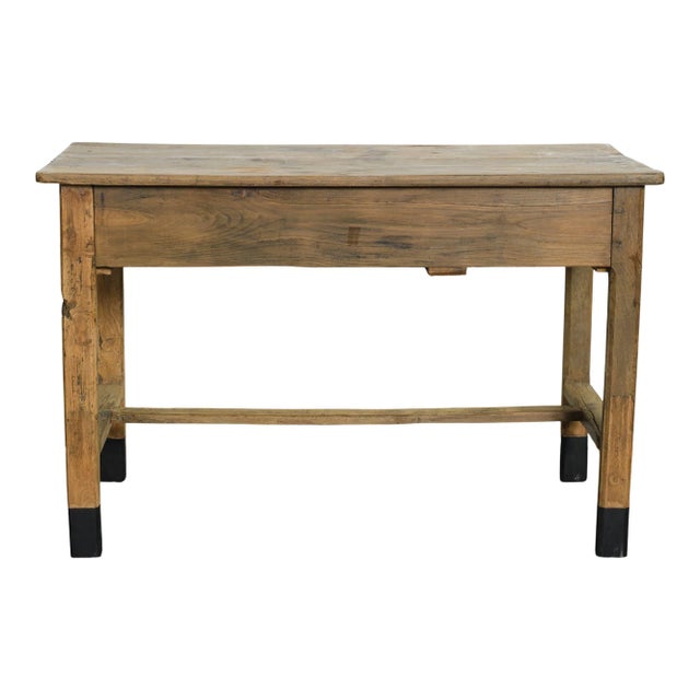 Vintage Dutch Wood Table With Drawers For Sale In Los Angeles - Image 6 of 6